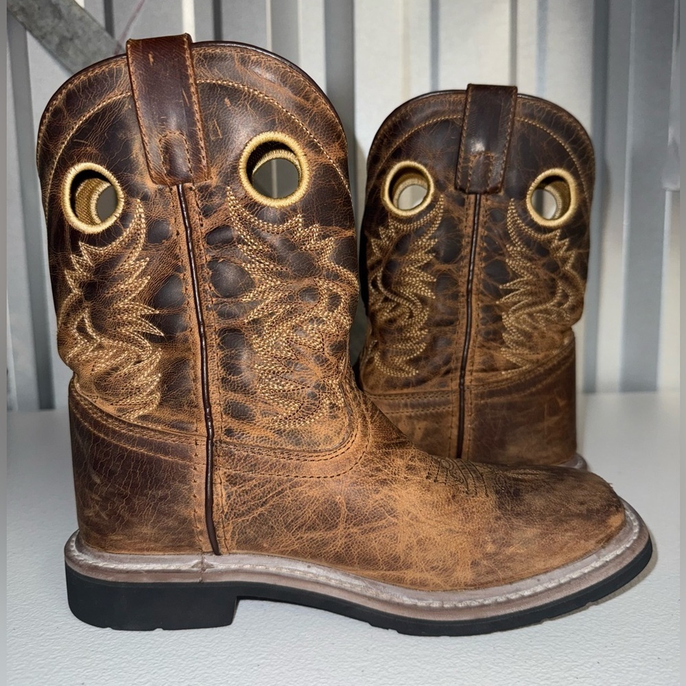 DAN POST AMARILLO LEATHER CHILDREN'S BOOT SIZE 3D
